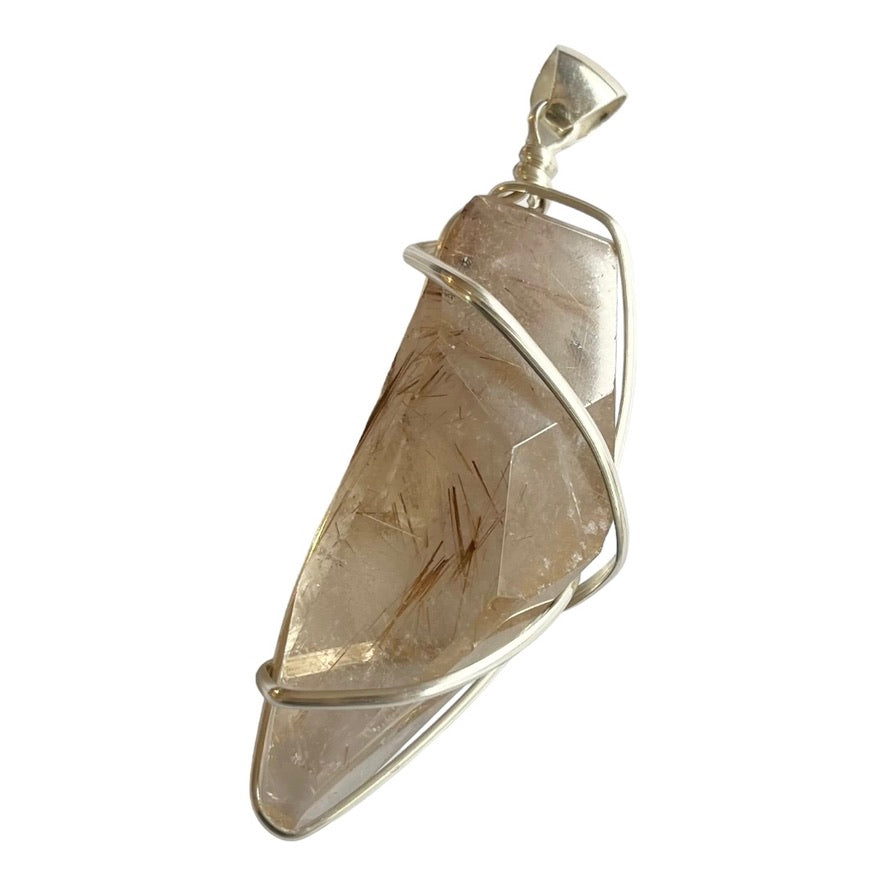 Rutilated Quartz Pendant