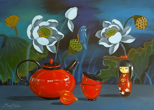 Teapot and Cups