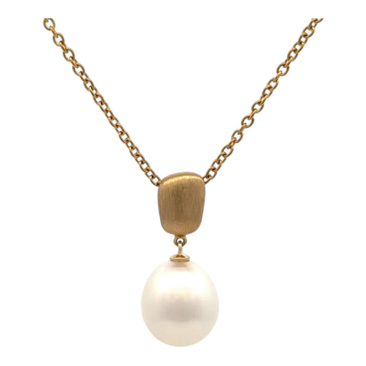 Pendant - Australian South Sea Pearls 10-11mm, 9kt Yellow Gold