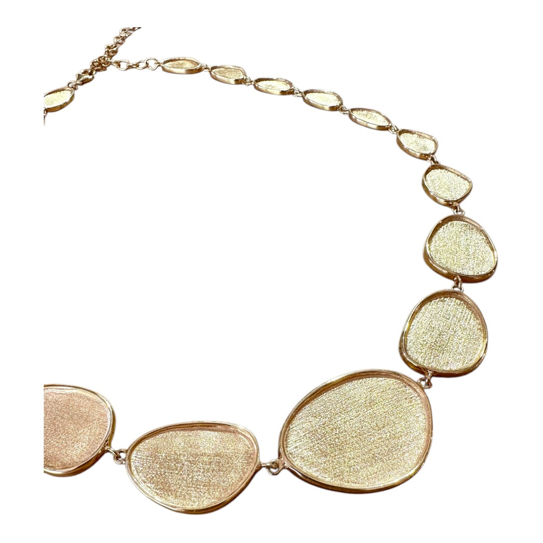 Necklace - Large Echoes of the Sea with Yellow Gold Finish