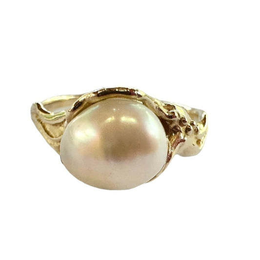 Ring - Burmese Baroque Pearl Water Flow