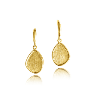 Earrings -  Echoes of the Sea,  Yellow Gold Finish