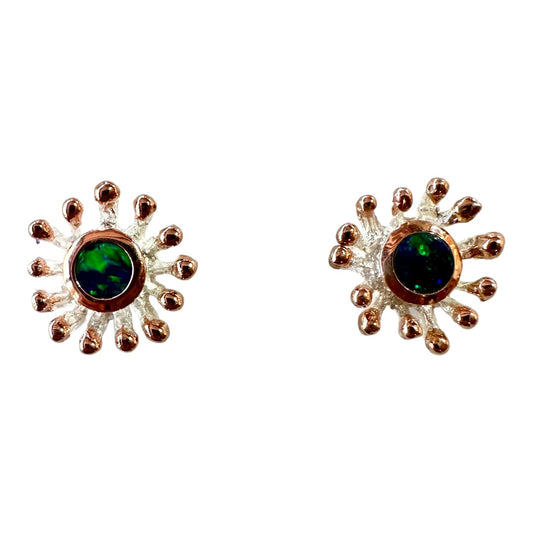 Studs - Anemone, Doublet Opal