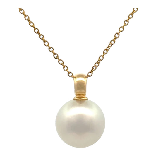 Pendant - Australian South Sea Pearls 13-14mm, 18kt Yellow Gold