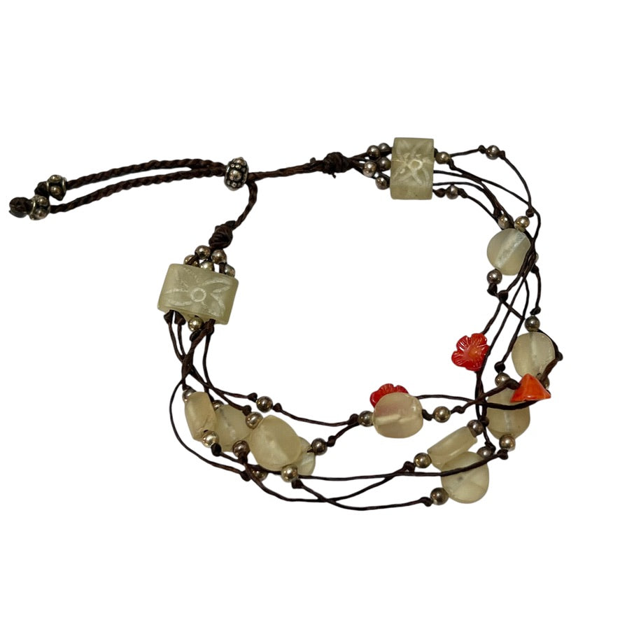 Bracelet - Jade and Coral