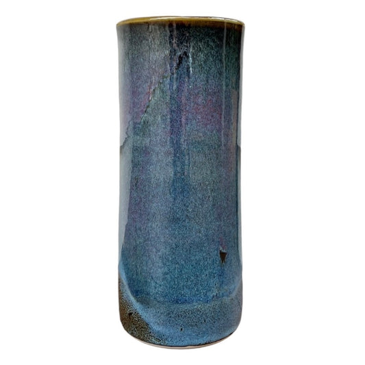 Tall Vase, Large - Tenmoku Blue