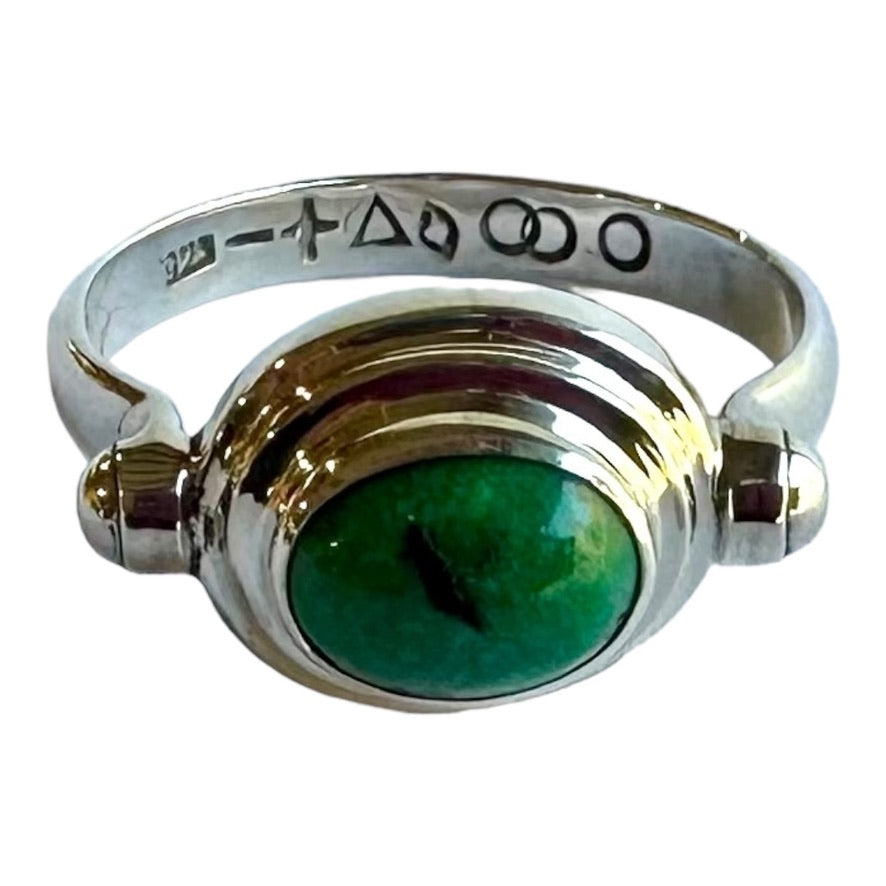 Eros Loves Ring with Tibetan Turquoise