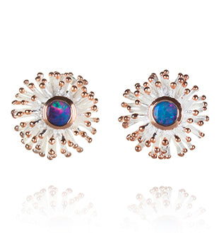 Earrings - Anemone Large Studs, Doublet Opal