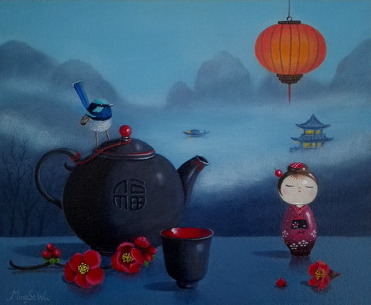 Black Teapot and Doll