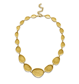 Necklace - Large Echoes of the Sea with Yellow Gold Finish