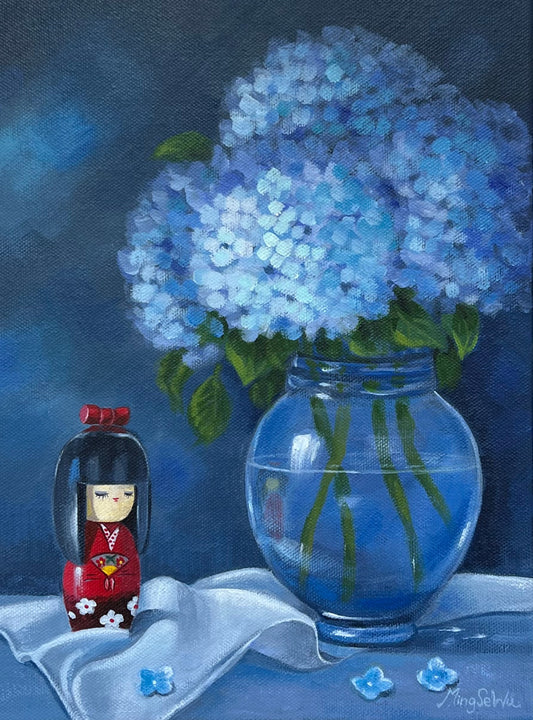 Hydrangea and Doll