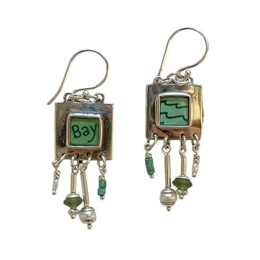 Earrings - Square Chimes 83