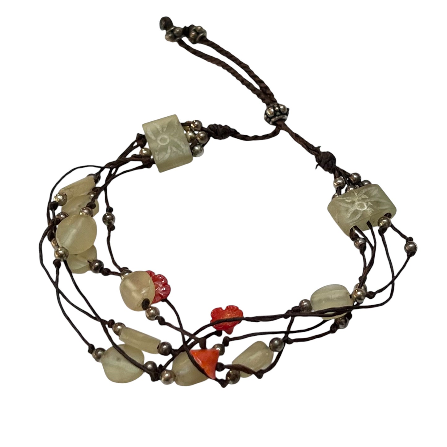 Bracelet - Jade and Coral