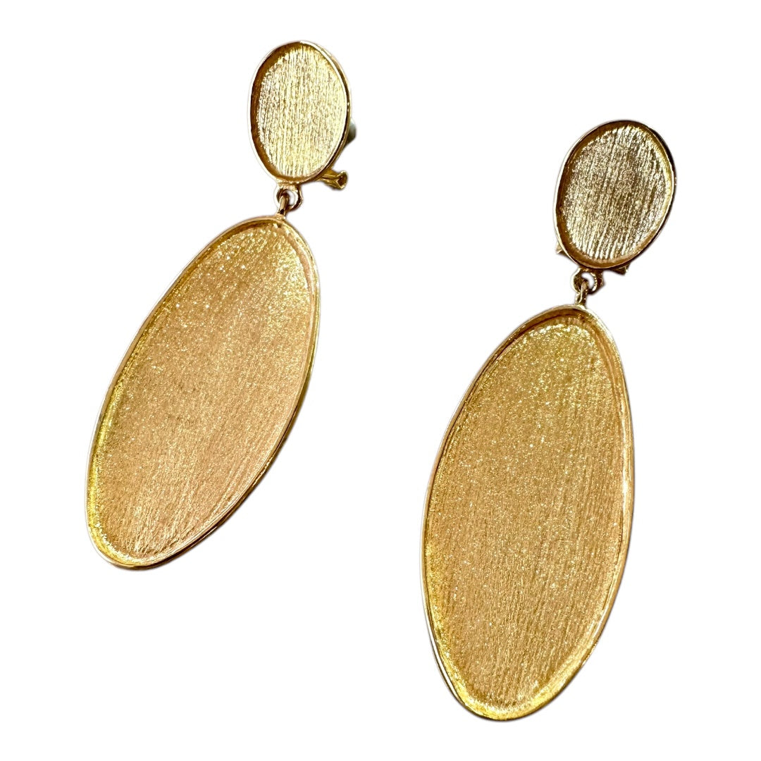 Earrings - Echoes of the Sea with Yellow Gold Finish