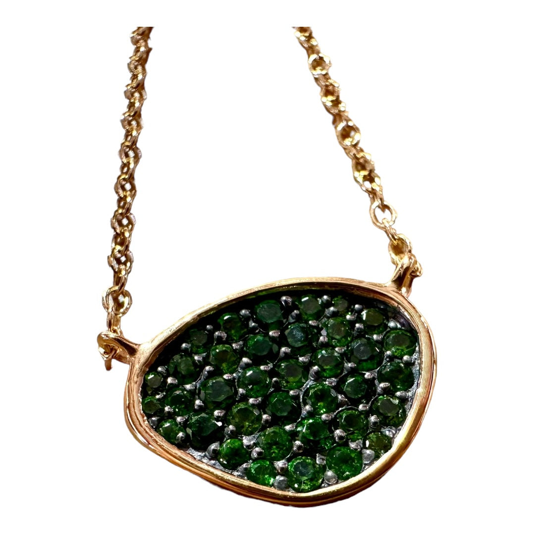 Pendant - Echoes of the Sea, Featuring Chrome Diopside