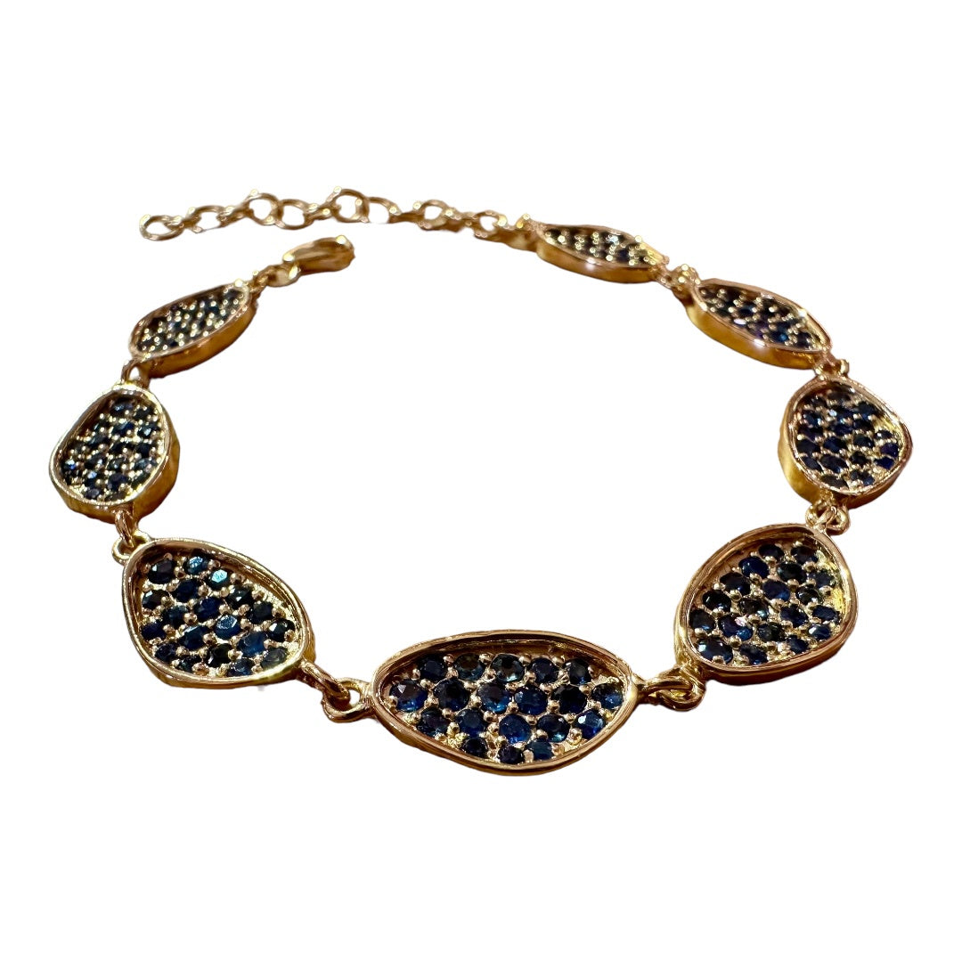 Bracelet - Echoes of the Sea, Featuring Blue Sapphire