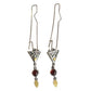 Earrings - Kites & Garnet