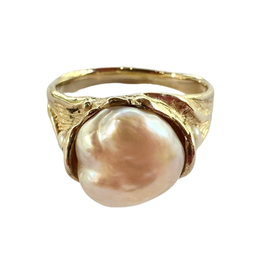 Ring - Burmese Baroque Pearl Seed