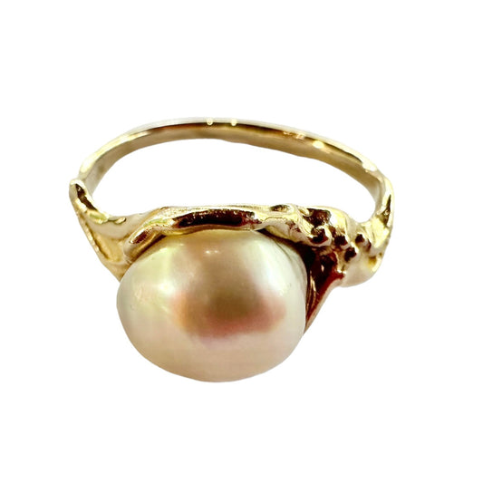 Ring - Burmese Baroque Pearl Water Flow