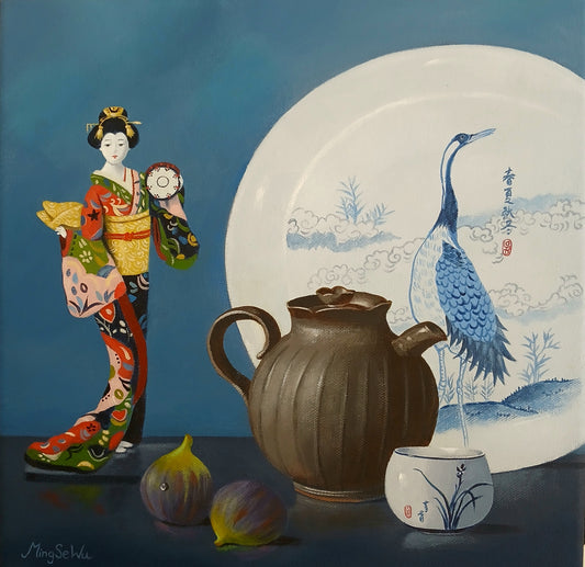 Teapot, Doll and Dish