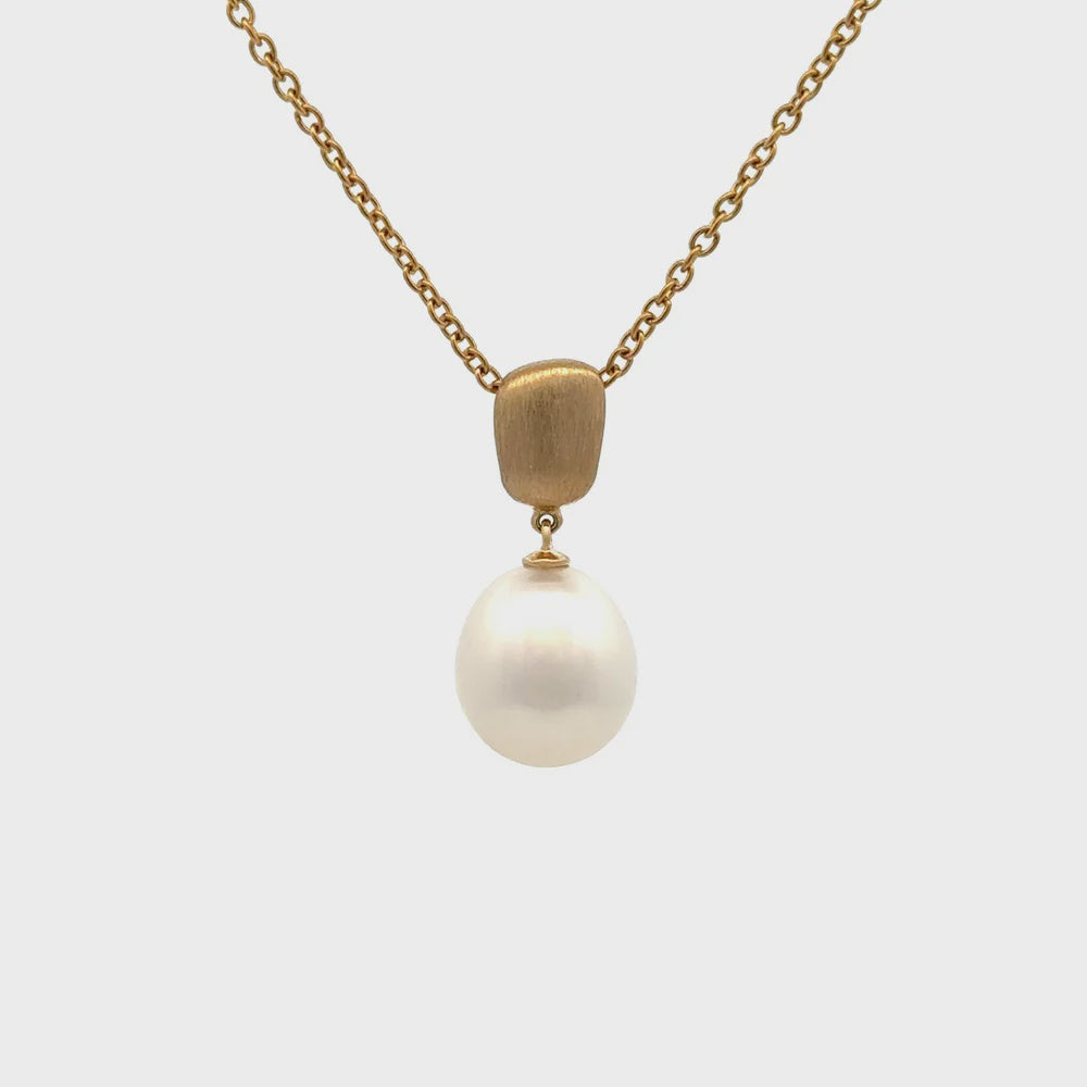 Pendant - Australian South Sea Pearls 10-11mm, 9kt Yellow Gold