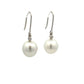 Earrings -10-11mm Australian South Sea Cultured Pearl 2 Diamonds 0.02ct, with 18kt White Gold Hooks