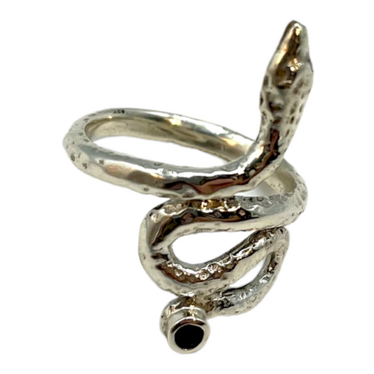 Ring - Sacred Serpent with Sapphire