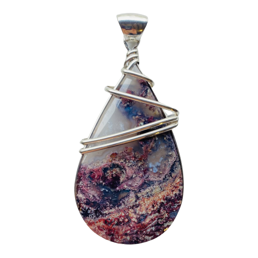 Pendant, Moss Agate