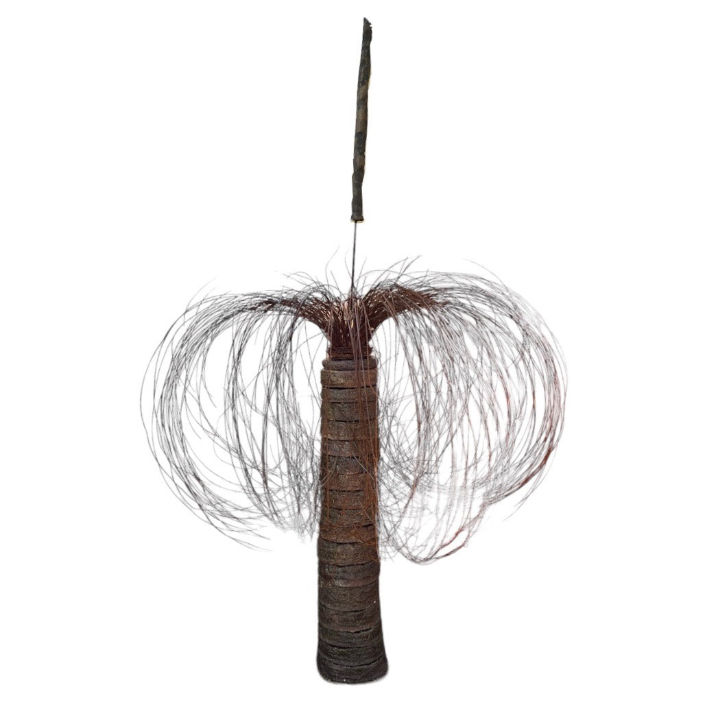 Grass Tree, Brown Ceramic & Wire