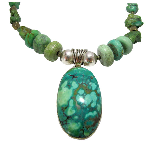 Necklace, Turquoise & Pyrite